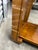 Vintage Mid 20th Century Ming Style Burl Wood Console Sofa Table With Glass Panels For Sale - Image 4 of 11