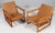 Børge Mogensen lounge chairs new upholstered with cognac vintage full grain aniline. Frame of oak. Model 2256, made by...