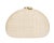 Contemporary Berna Natural / Pink / Coral Dome Clutch For Sale - Image 3 of 4