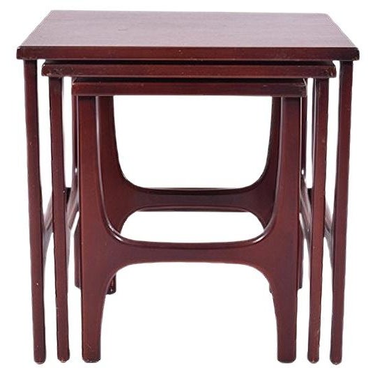 Wood Mid-Century Danish Teak Nesting Tables, 1960s, Set of 3 For Sale - Image 7 of 7