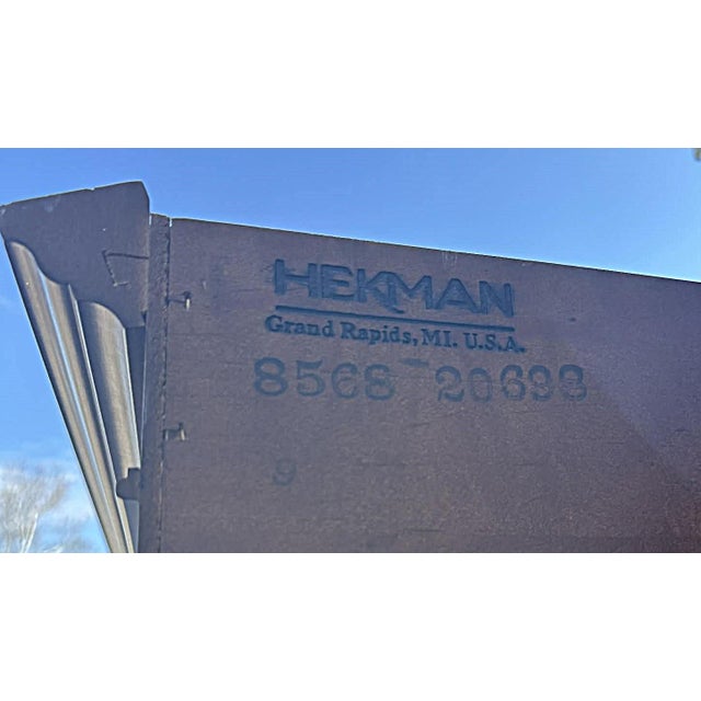 Late 20th Century Hekman Grand Rapids 'Tuscan' Burlwood and Walnut Armoire 46" W X 22" D X 75" H - Vintage Late 20th Century, Attributed For Sale - Image 5 of 5