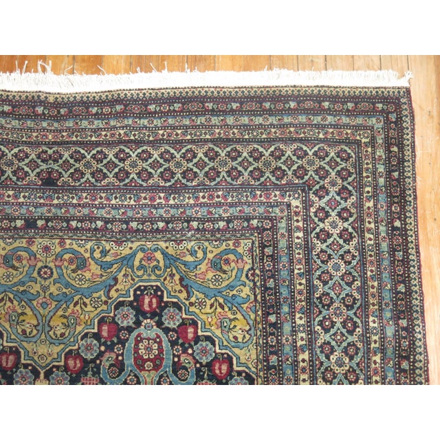 Early 20th Century Antique Zabihi Collection Persian Teheran Carpet - 4'10" x 7'6" For Sale - Image 5 of 6