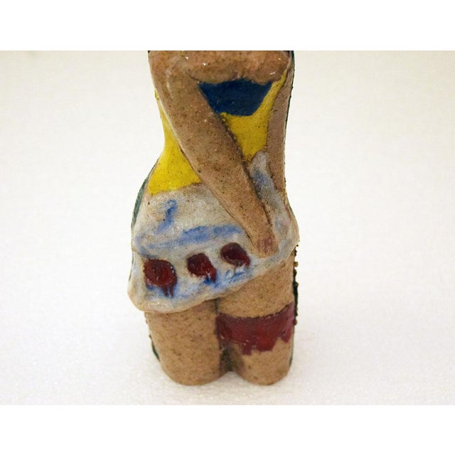 Ceramic Sculpture Vases of Harlequin and Columbine by Marcello Fantoni, 1960s, Set of 2 For Sale - Image 10 of 12