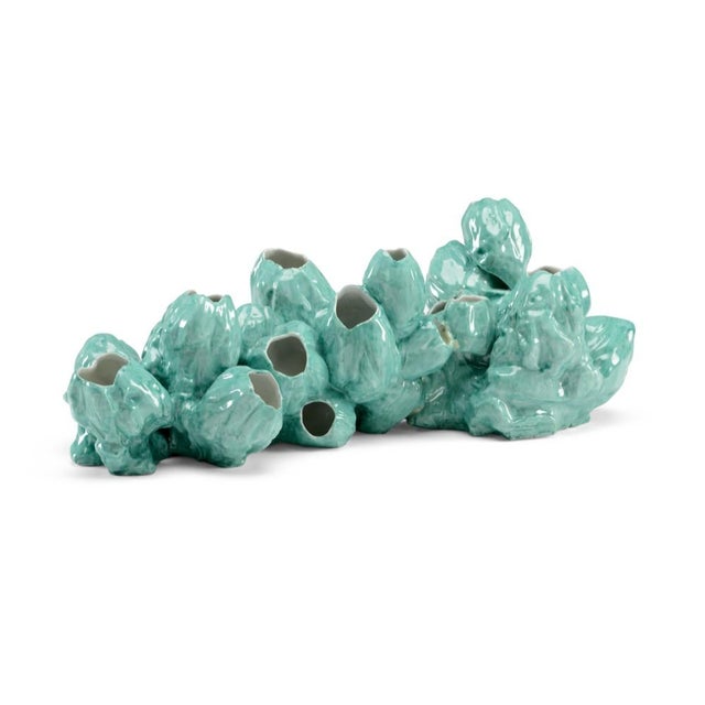 Contemporary Wildwood Glazed Porcelain Barnacles - Green For Sale - Image 3 of 3