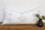 White Pale White Diamond Oversized Lumbar Moroccan Pillow For Sale - Image 8 of 8
