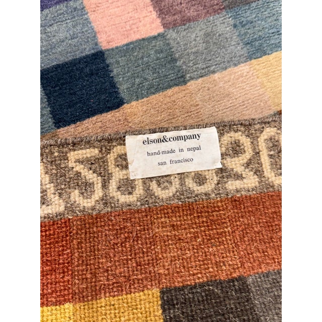 2ft 2in × 6ft 8in Elson & Company Color Chart Runner Rug For Sale - Image 12 of 12