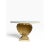 Wood Vintage Hollywood Regency Gilt Scallop Shell Pine & Plaster Console Table For Sale - Image 7 of 11