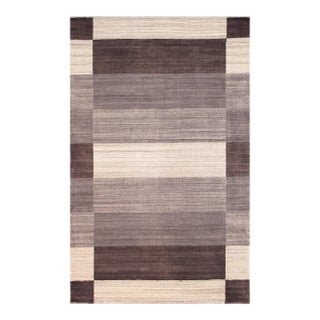 Pasargad Home Gramercy Brown Area Rug, 4'11'' X 8' 8'' For Sale