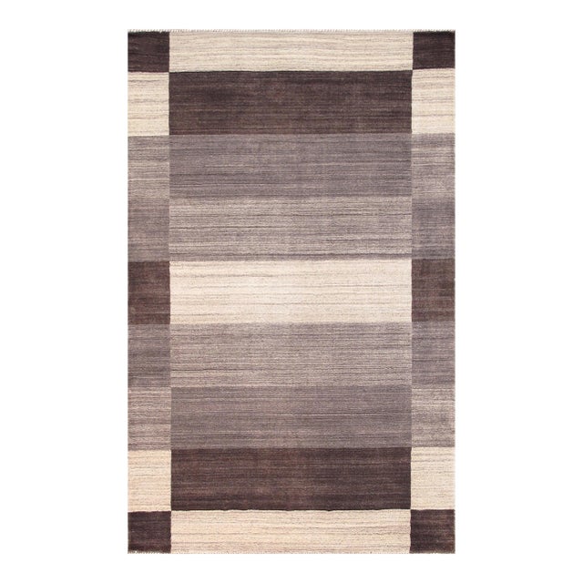 Pasargad Home Gramercy Brown Area Rug, 4'11'' X 8' 8'' For Sale