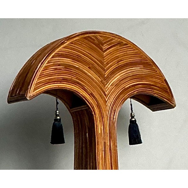 Vintage Boho Pencil Reed Palm Tree After Gabriella Crespi For Sale In West Palm - Image 6 of 8