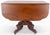 Brown Solid Mahogany Heavily Fine Carved Base Folding Drop Leaf Pembroke Table For Sale - Image 8 of 12
