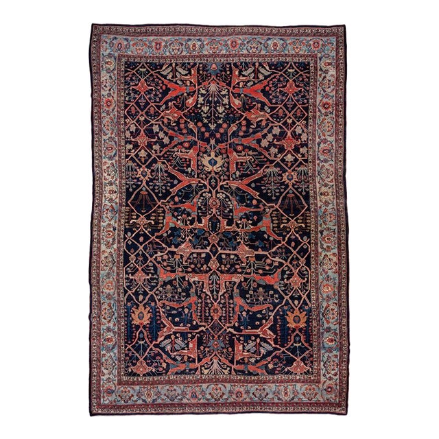 Oversize Antique Bidjar Garrus Carpet - 11'9" x 17'8" For Sale