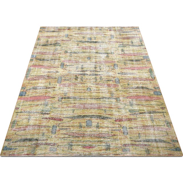 1960s 1960s Turkish Mid-Century-Modern Rug For Sale - Image 5 of 5
