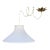 1960s Off White Pleated Swag Pendant Light For Sale
