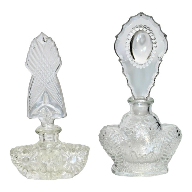 Midcentury Perfume Bottles, a Pair For Sale