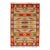 Vintage Moroccan Rug With All-Over Tribal Motif Design in Red, Green & Yellow 5'10 X 8'11 For Sale
