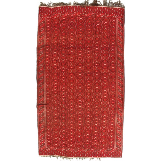 Persian Pasargad Ny Yamoud Sumak Weave Rug - 7'1" X 12'6" For Sale