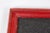 Red 1950s French Hand-Stitched Red Leather Frame For Sale - Image 8 of 9
