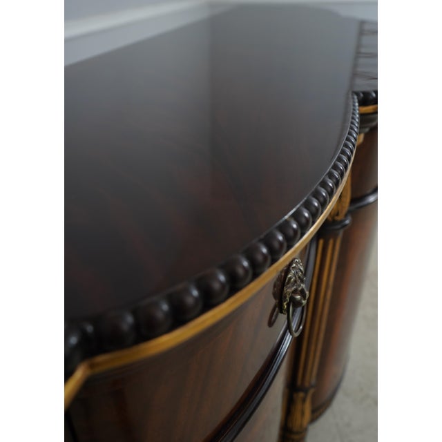 Ej Victor Mahogany Sideboard W. Lion Head Pulls For Sale - Image 15 of 18