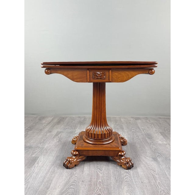 19th Century Mahogany Games Table For Sale - Image 3 of 12