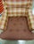 Oxblood Red 1961 Mid-Century Henredon Plaid Lounge Chair - Project Piece For Sale - Image 8 of 13