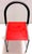 Vintage Red Side Chair in Laminate & Metal in the style of Ettore Sottsass, Italy, 1980s For Sale - Image 6 of 11