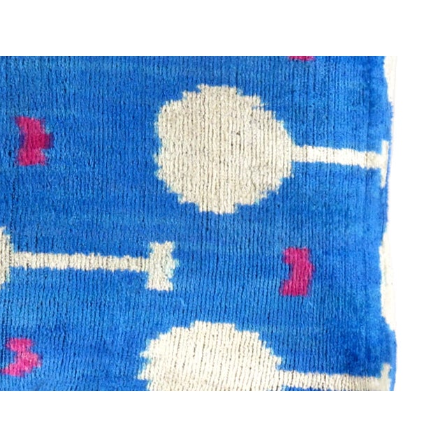 This stylish handmade velvet Ikat pillow cover can accent your sofa, chair, or bedding in a wide variety of interior...