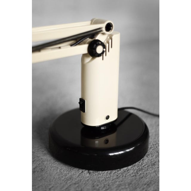 Vintage Scandianavian Beige Plastic Table Lamp by Tom Ahlström & Hans Ehrich for Fagerhults, 1975 For Sale - Image 12 of 17