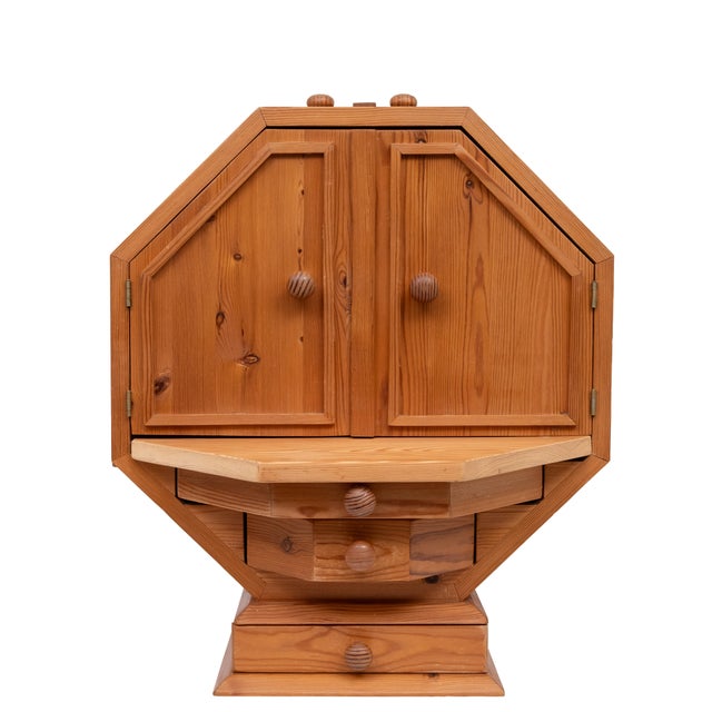 Vintage Metamorphic Pine Dry Bar, 1970s For Sale - Image 13 of 13