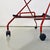 Italian Modern Black and Red Metal Food Trolley on Wheels, 1980s For Sale - Image 4 of 14