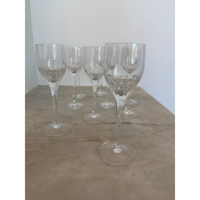 Delicate Vintage Crystal Cordial Glasses - Set of 10 For Sale - Image 4 of 5