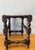 Brown Antique English Oak and Leather Stool For Sale - Image 8 of 10
