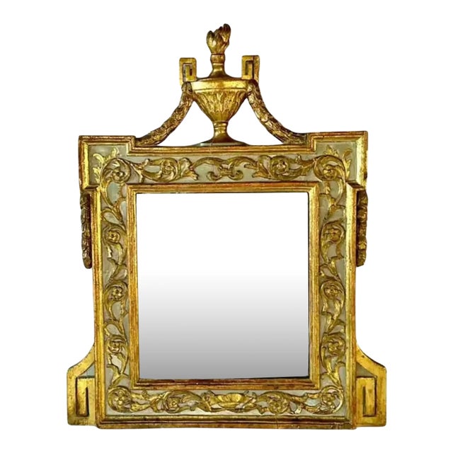 18th Century Italian Neoclassic Giltwood Mirror For Sale