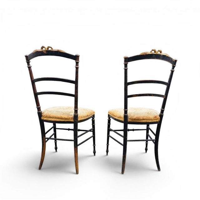 French Giltwood Salon Side Chairs, Set of 2 For Sale - Image 10 of 18
