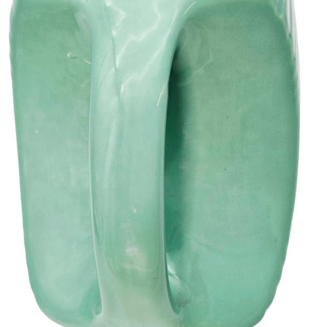 Green Vintage Fiesta Light Green Disc Pitcher 7.5" (64 Oz), C. 1936–1951 For Sale - Image 8 of 11