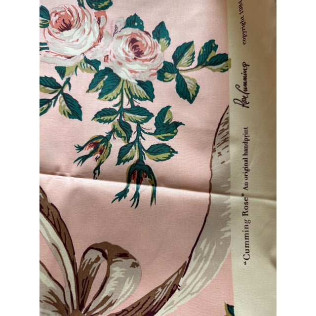 Rose Cummings- Cumming Rose Chintz Fabric-2 Yards-100% Cotton For Sale In Washington DC - Image 6 of 8