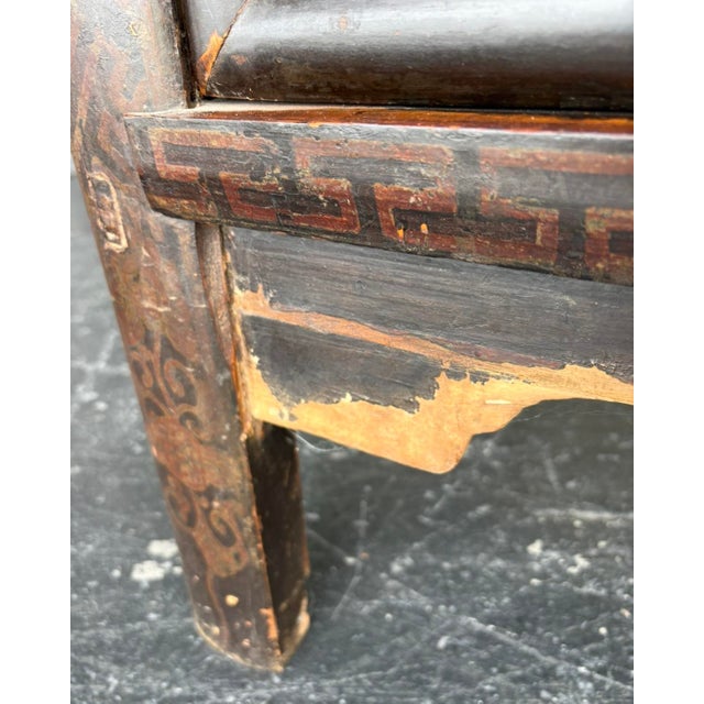 Vintage Asian Lacquered Scholar Cabinet For Sale - Image 14 of 17