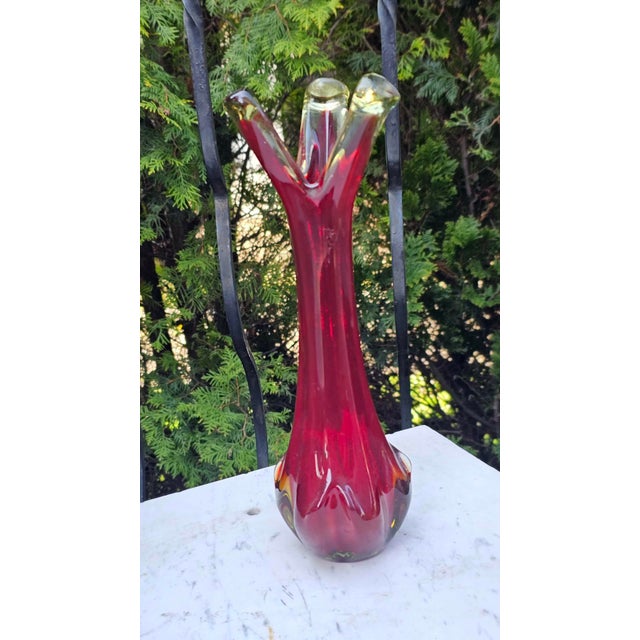 Vintage Murano Vase, 1970s For Sale - Image 4 of 4