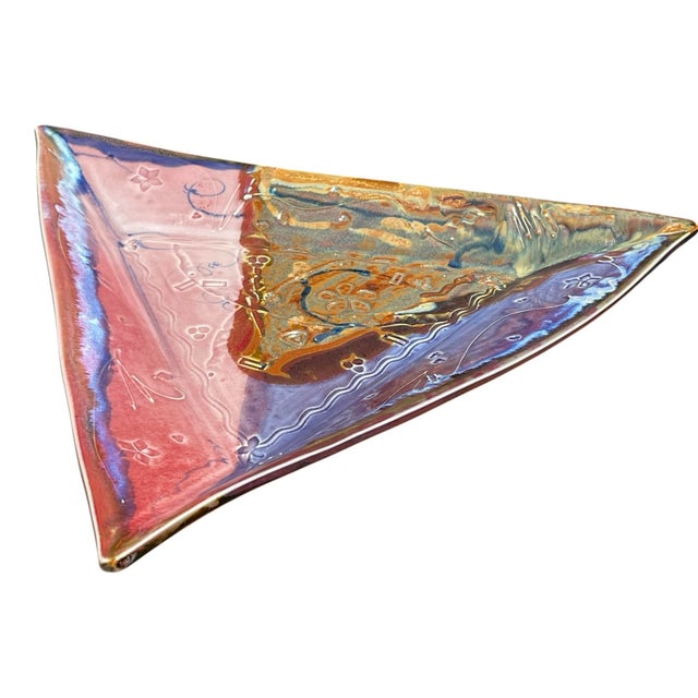 Ceramic Vintage Oversized Signed Studio Art Pottery Centerpiece For Sale - Image 7 of 10