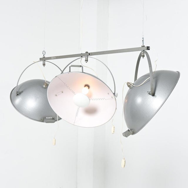 Industrial Ceiling Lamp by Narita, 1950s For Sale - Image 3 of 18
