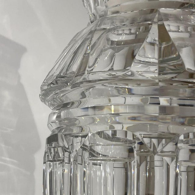 Art deco vase attributed to joseph simon for val saint lambert. An imposing, heavy piece, signed with the pastille (see...