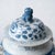 Pair of Chinese Blue and White Glazed Jars With Foo Dog Finials For Sale - Image 4 of 10