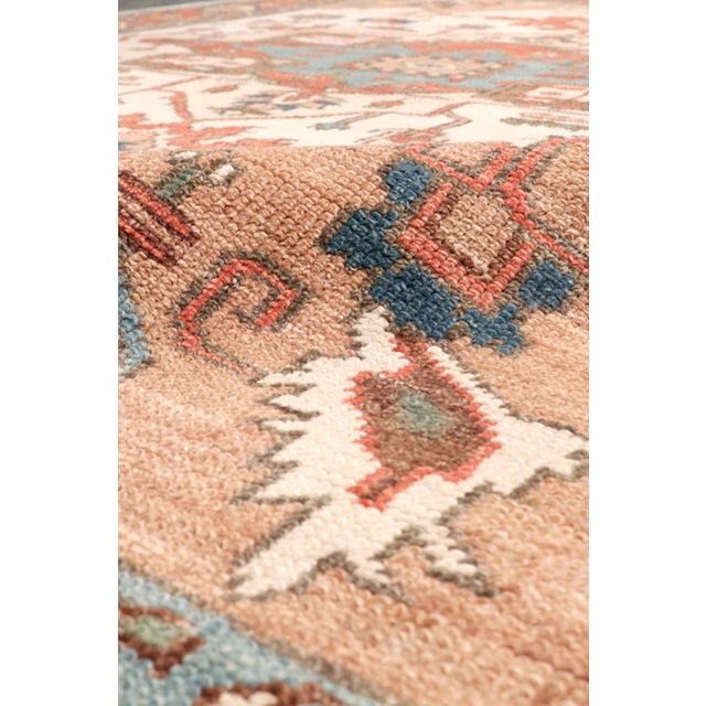 Traditional Pasargad Home Serapi Ivory Wool Area Rug- 9'10'' X 14' 1'' For Sale - Image 3 of 6