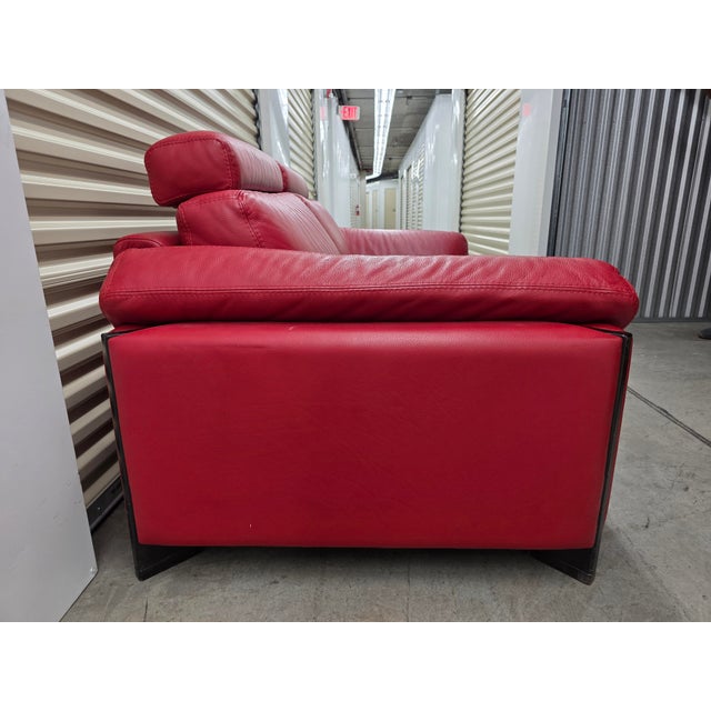 Roche Bobois 2004 Leather Sofa For Sale In Miami - Image 6 of 7