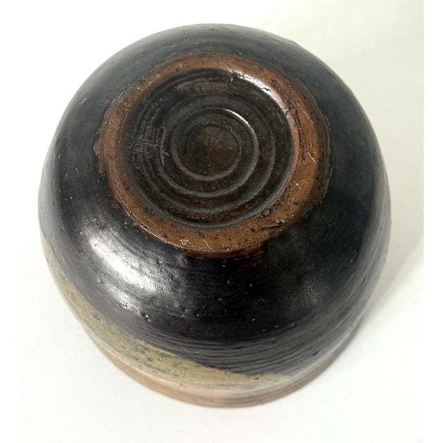 Large Ceramic Glazed Vase in Cachepot Form by Toshiko Takaezu For Sale - Image 9 of 13