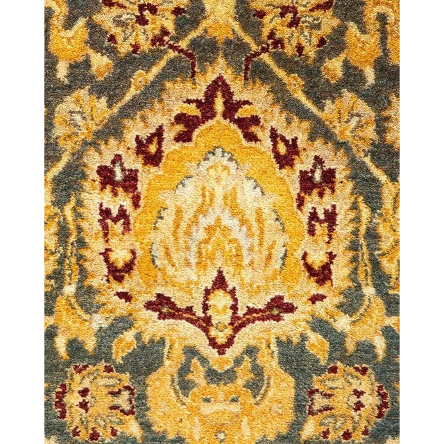 Traditional Mogul, One-of-a-Kind Hand-Knotted Area Rug in Gray, 6' 1" x 9' 6" For Sale - Image 3 of 8