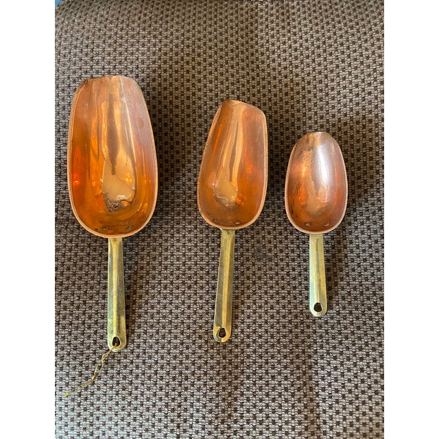 1960s Copper Measuring Scoops Set of 3 Chairish