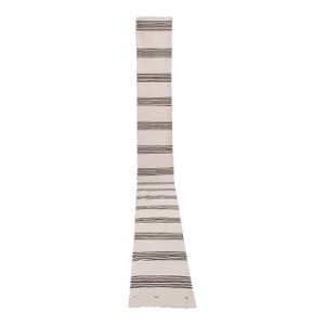 1960s Made of Natural Undyed Wool Early 20th Century Stair Kilim Runner