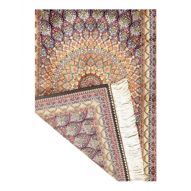 Traditional Pasargad DC Exquisite Design Paris Palace Fine Power Loom V.Silk Rug For Sale - Image 3 of 3