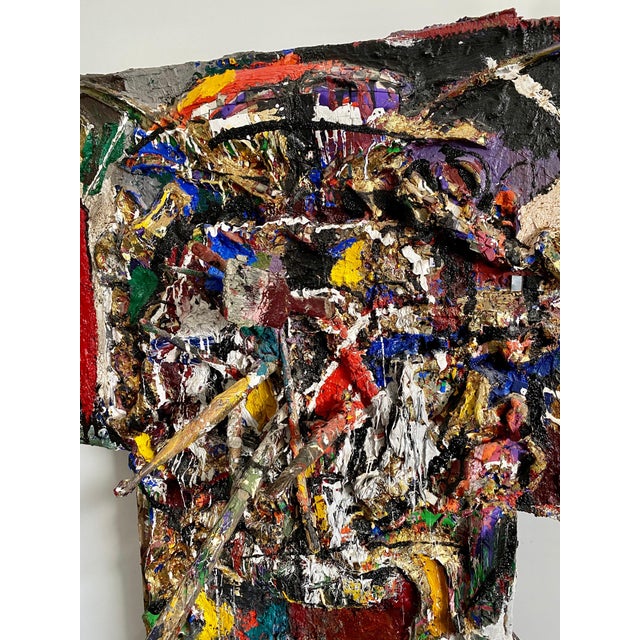 Loren Munk, Mixed Media Neo Expressionist Collage Assemblage Painting Sculpture Art Brut, 1984 For Sale - Image 11 of 17